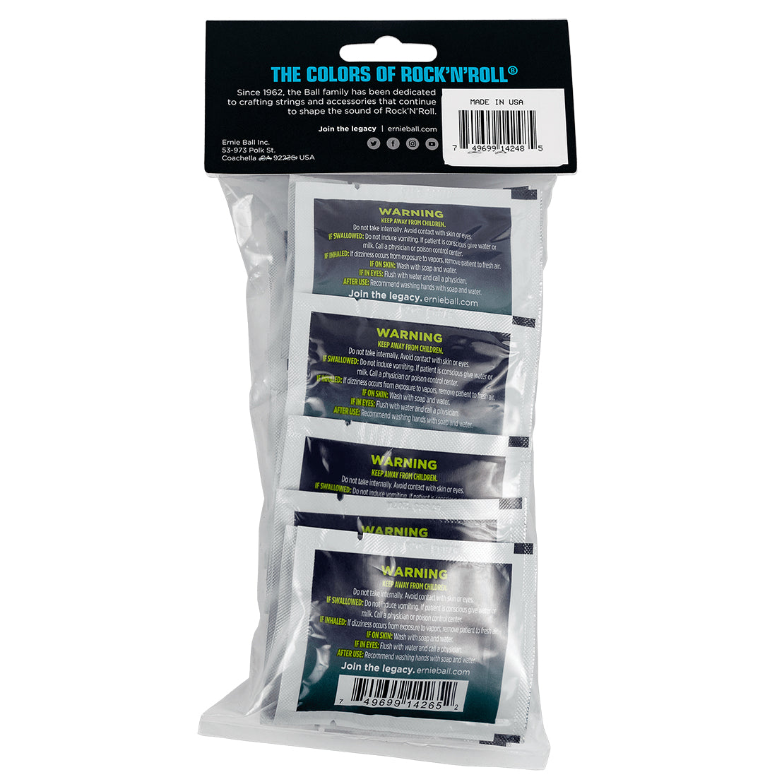 Ernie Ball Wonder Wipes Instrument Polish 20-pack