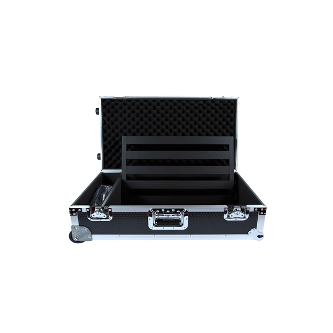 Pedaltrain Classic 3 con valigia da viaggio con ruote in finitura a nido d'ape nera