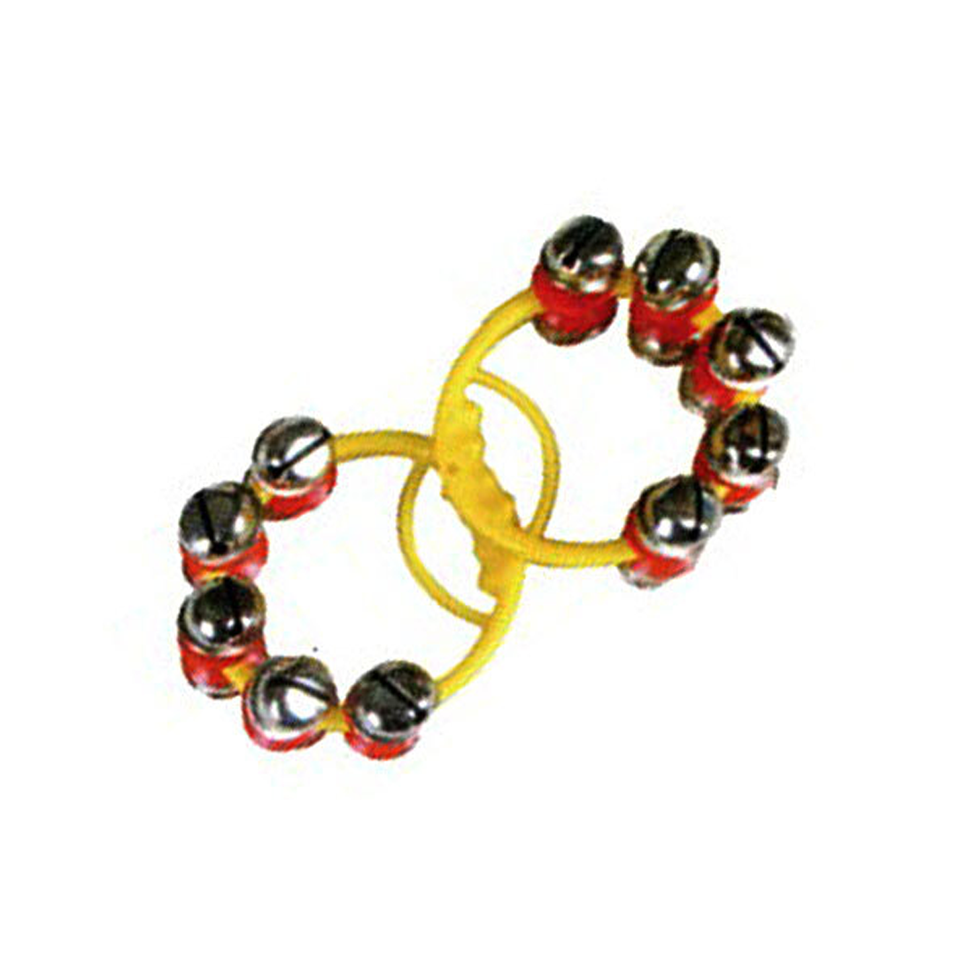 Percussion Plus 10-Sleigh Bells on Plastic Handle (1-Pair)