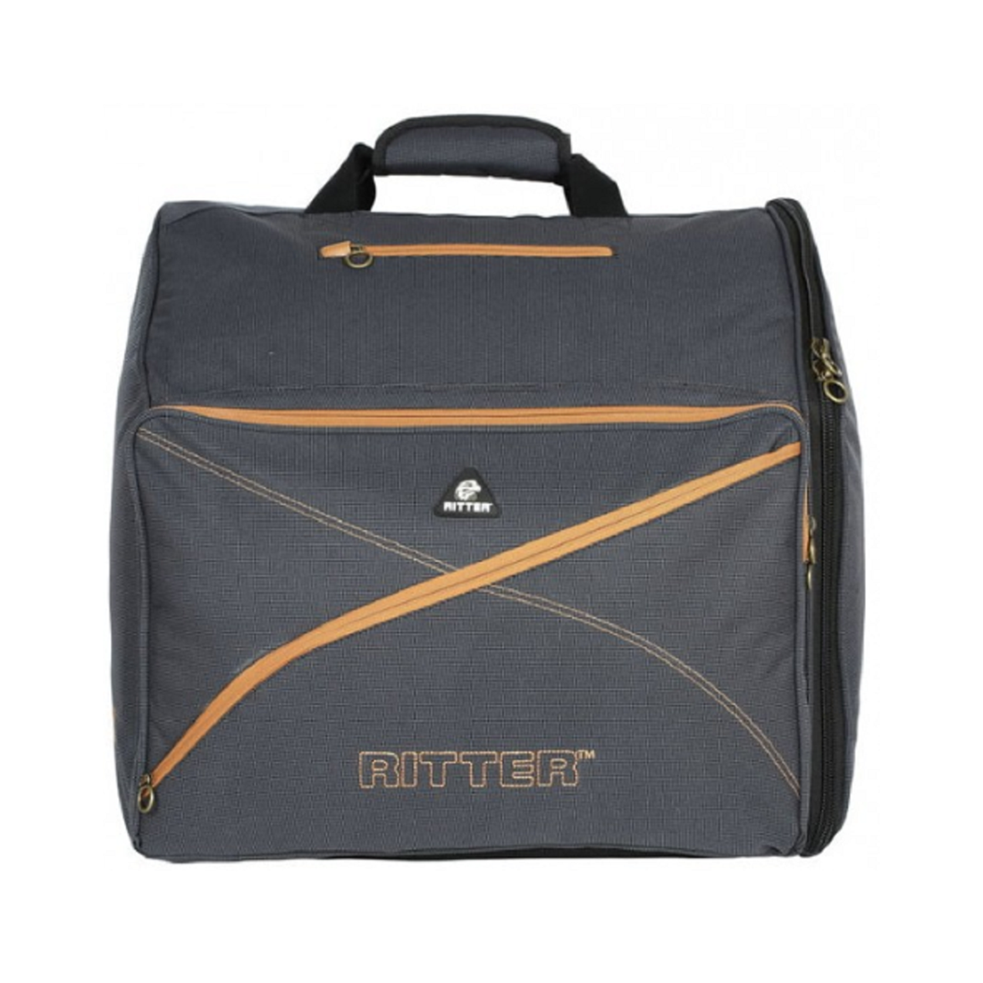 Ritter RACS7-D/MGB Misty Grey - Borsa per fisarmonica diatonica in pelle marrone