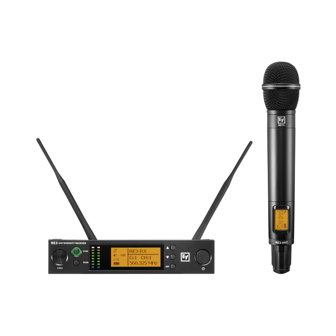 Electro-Voice RE3 Handheld Wireless System with ND76 Dynamic Cardioid Microphone