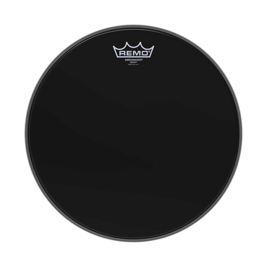 Remo Ambassador Drum Head Ebony Black 13in