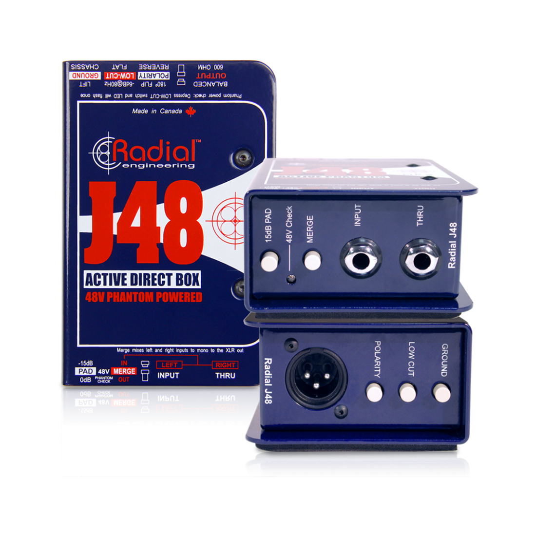 Radial J48-STEREO - J48™ Stereo Phantom Powered Active DI
