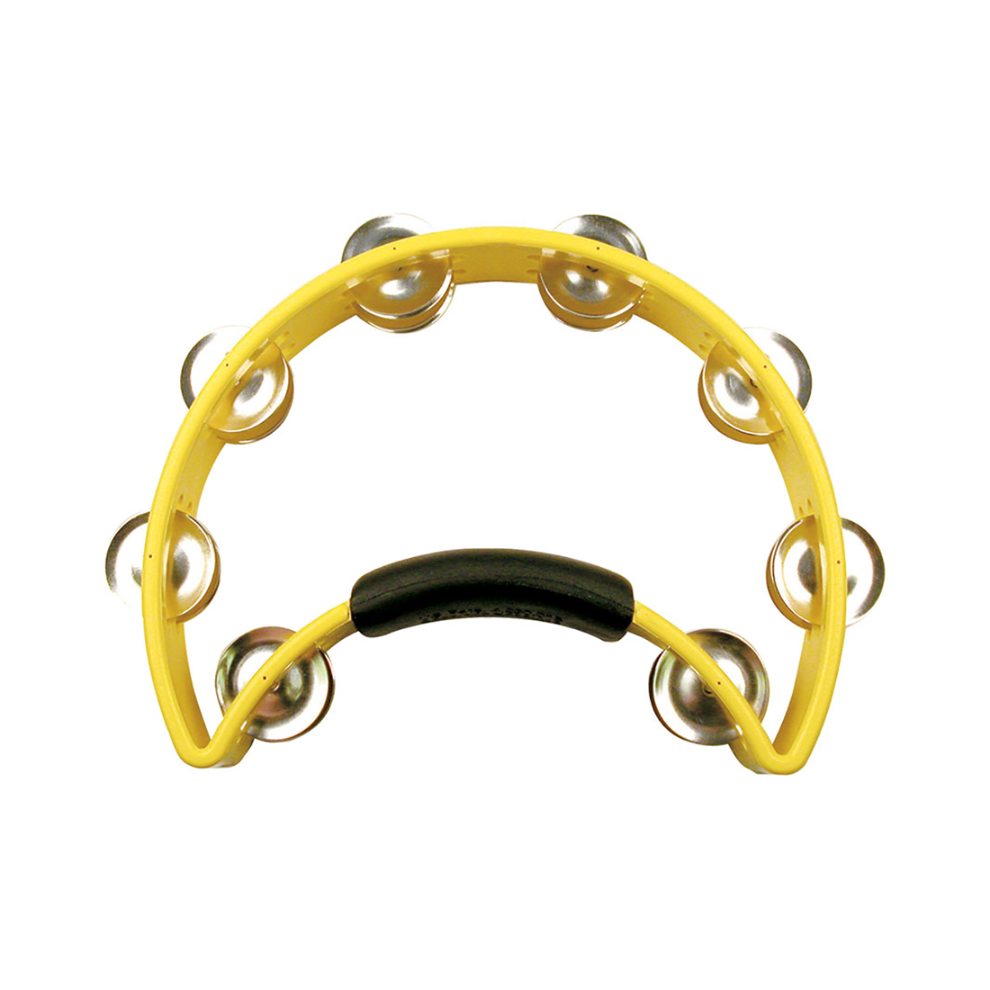 Rhythm Tech RT1050-U Yellow Standard Tambourine with Nickel Jingles