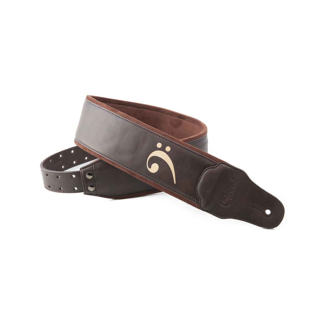 Right On Straps LEATHERCARFT Fakey Brown Guitar Strap