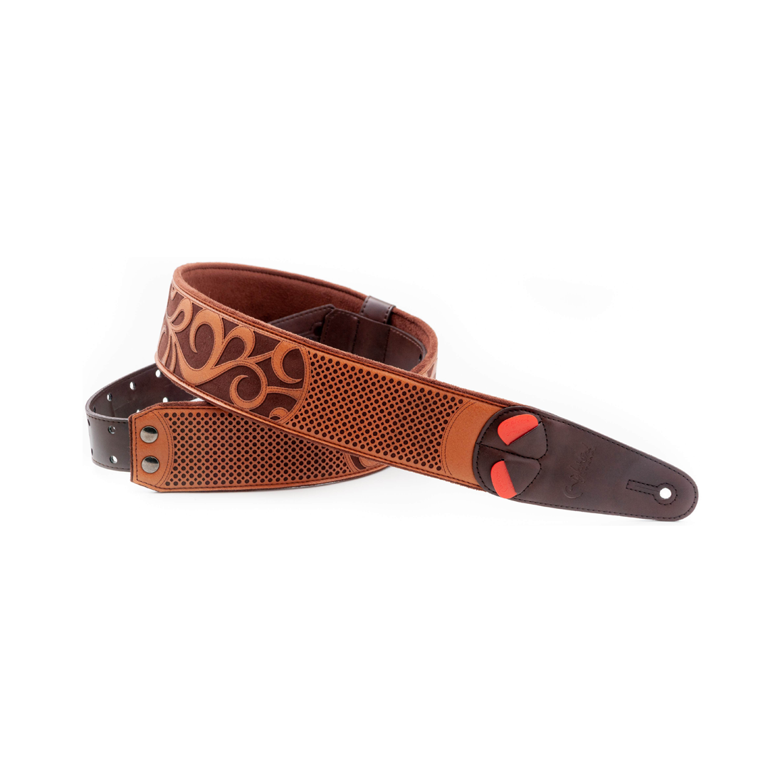 Right On Straps MOJO Nashville Light Brown Guitar Strap