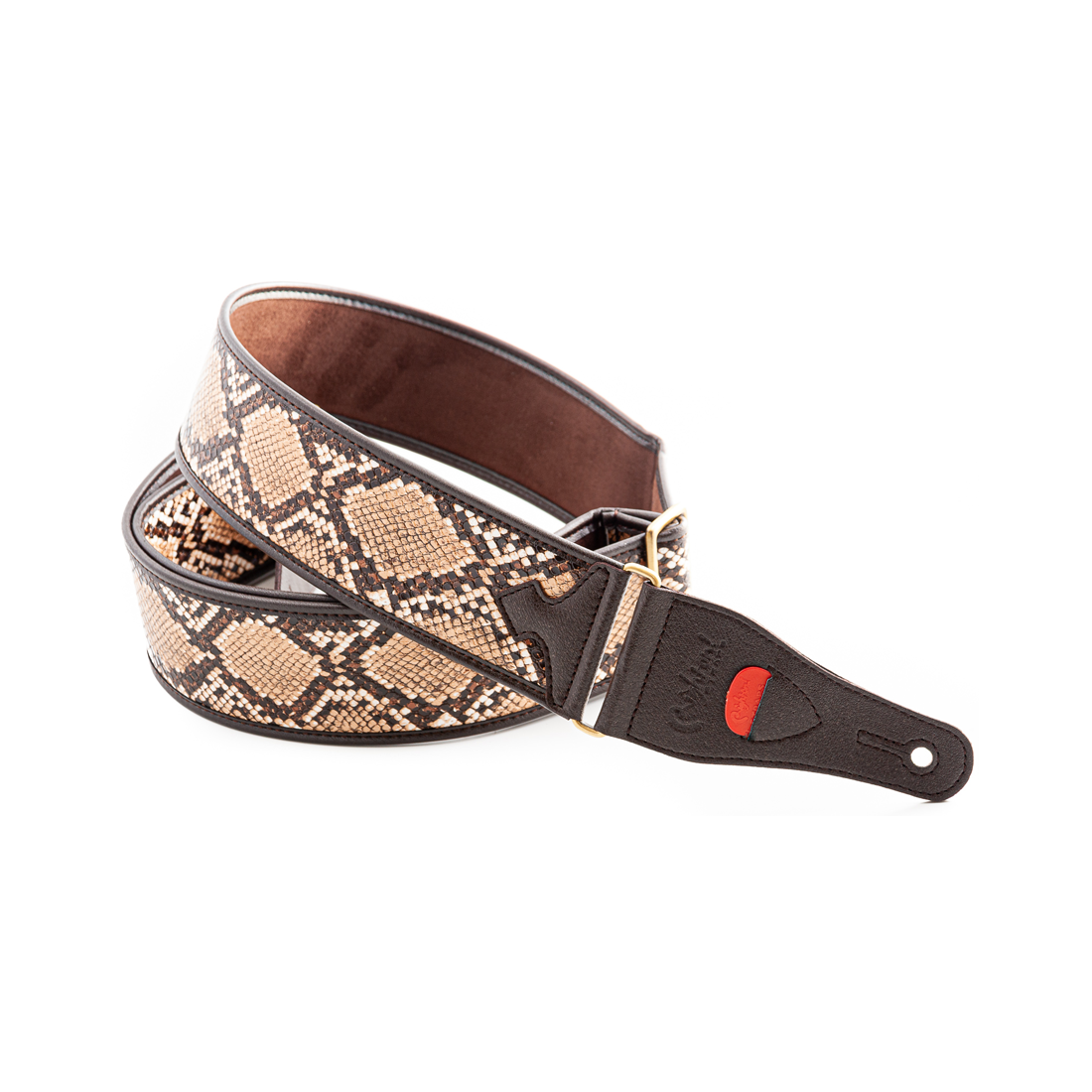 Right On Straps TALISMAN Snake II Beige Guitar Strap