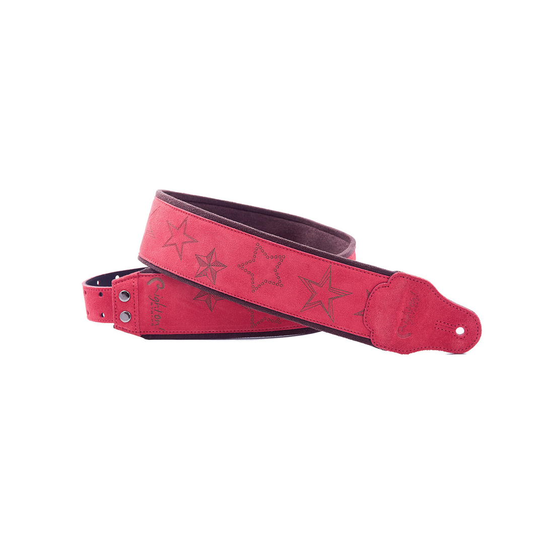 Right On Straps JAZZ Stars Red Guitar Strap
