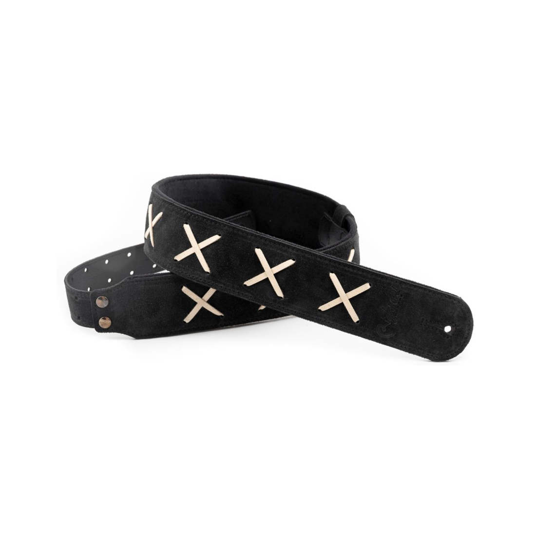 Right On Straps LEGEND D.G Gilmour Black Guitar Strap