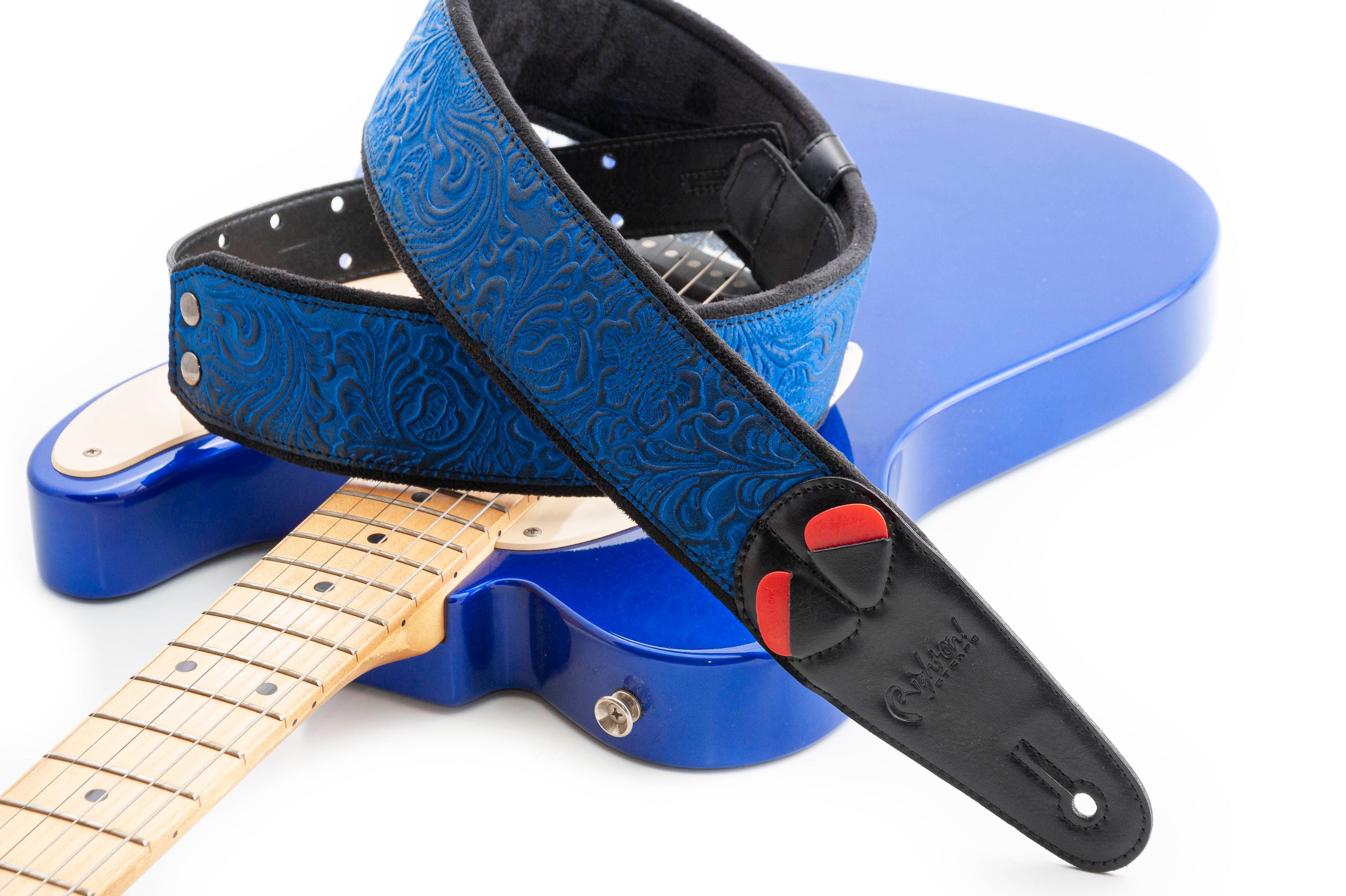 Right On Straps MOJO Sandokan Blue Guitar Strap