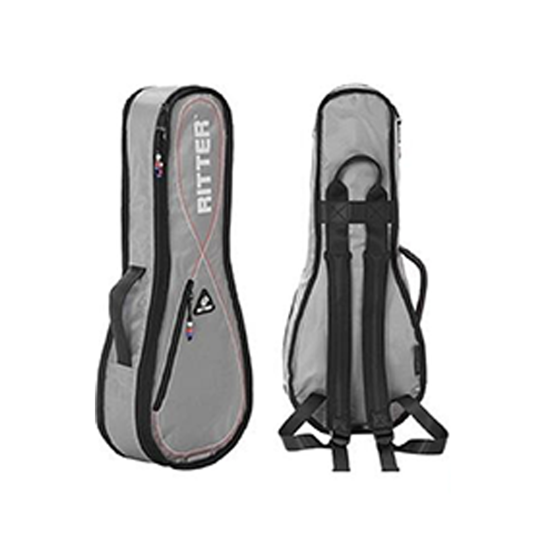 Ritter RGP2-UT/SRW Silver Grey-Red-White Tenor Ukulele Bag