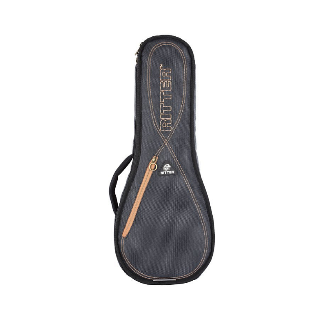 Borsa per ukulele da concerto Ritter RGS3-UC/MGB in pelle grigio nebbia
