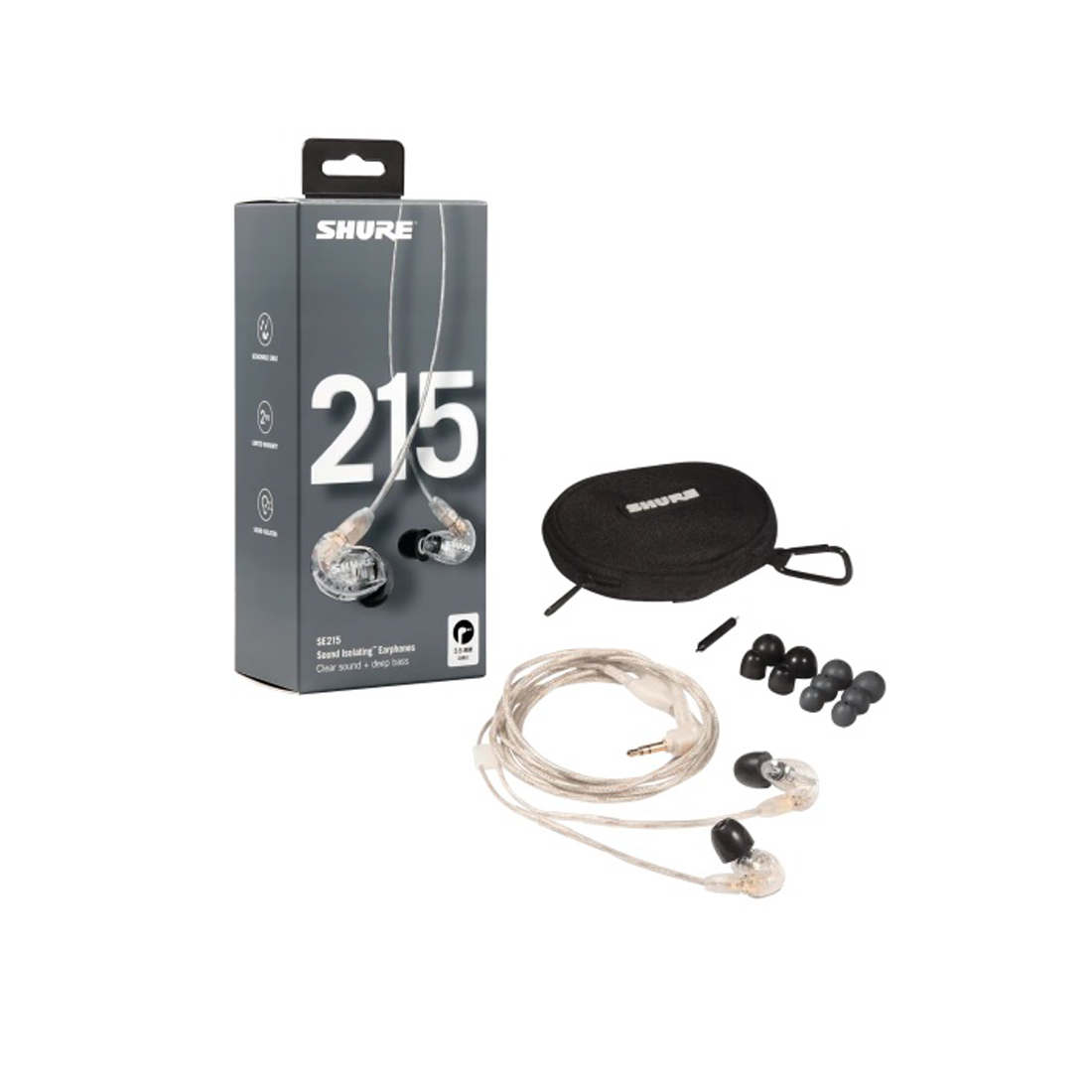 Shure SE215 Clear Earphones