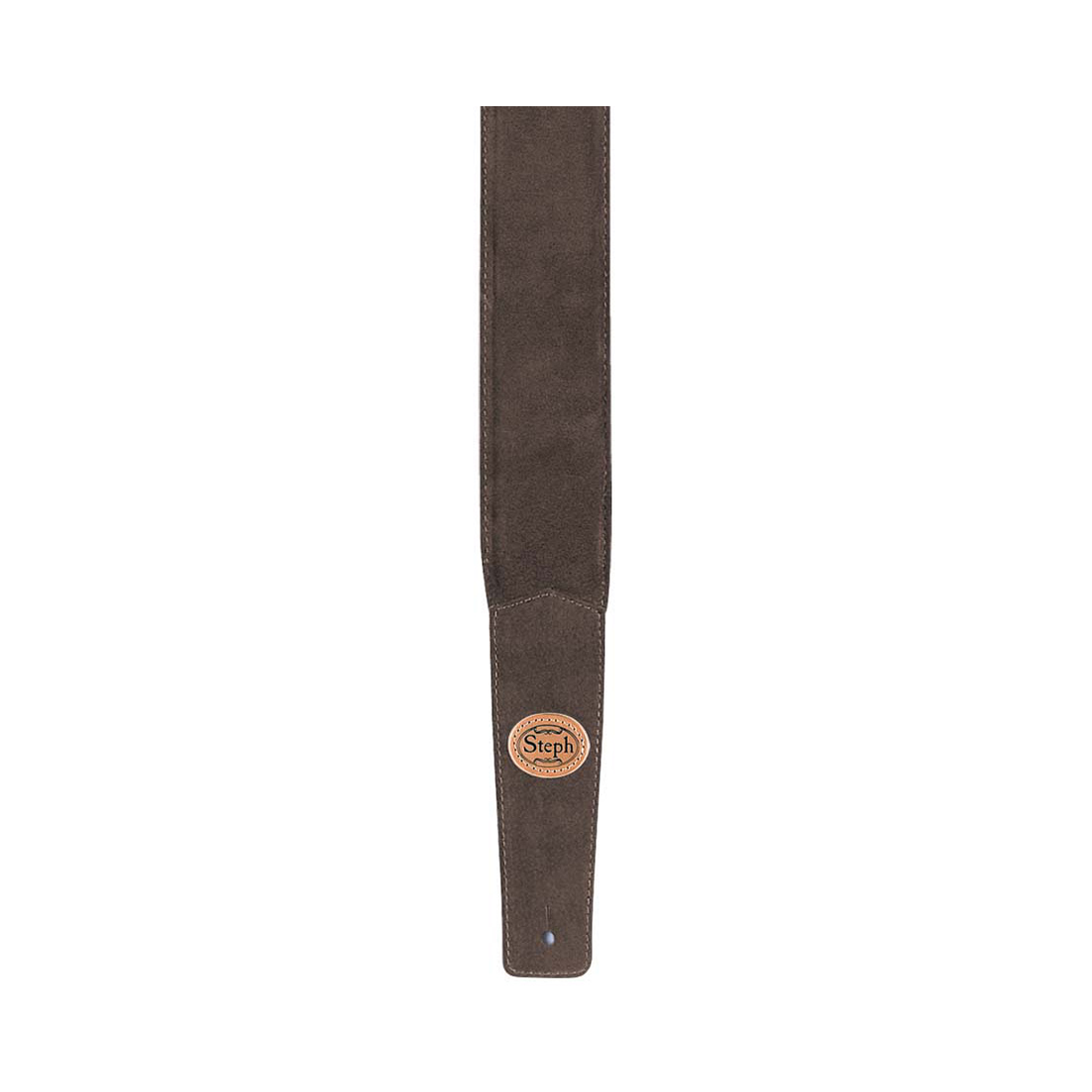 Steph GT-108 Brown Suede Top, Suede Back Guitar Strap