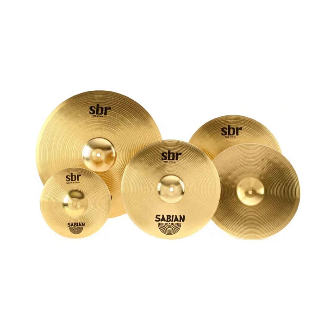 Sabian SBR5003G Performance Cymbal Box Set 14in HiHats 16in Crash 20in Ride con 10in Free Splash