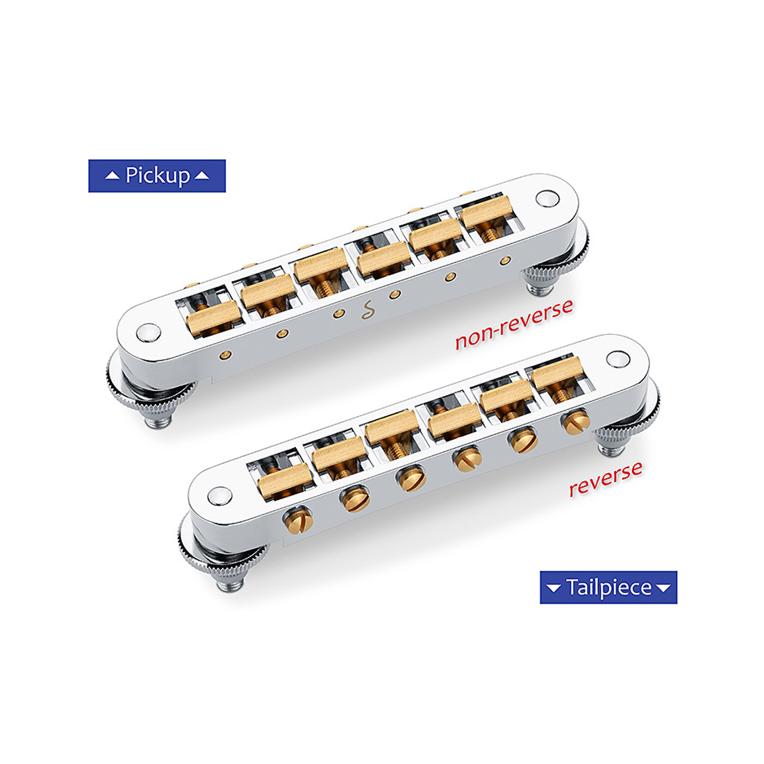 Schaller 12090200 Guitar Bridge GTM Chrome