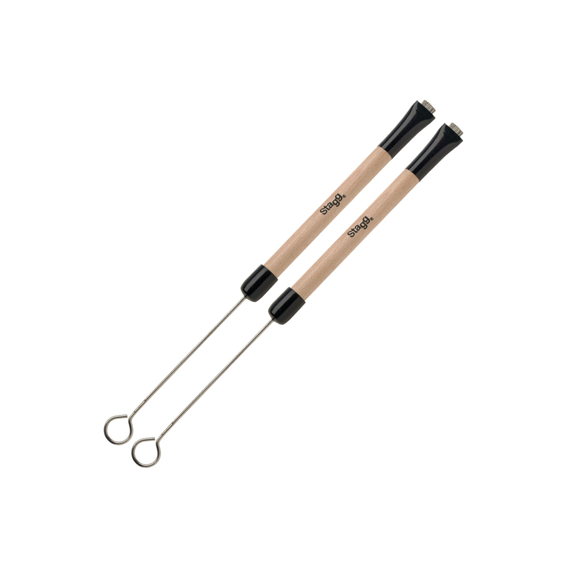 Stagg Telescop Wire Brushes with Wooden Handles