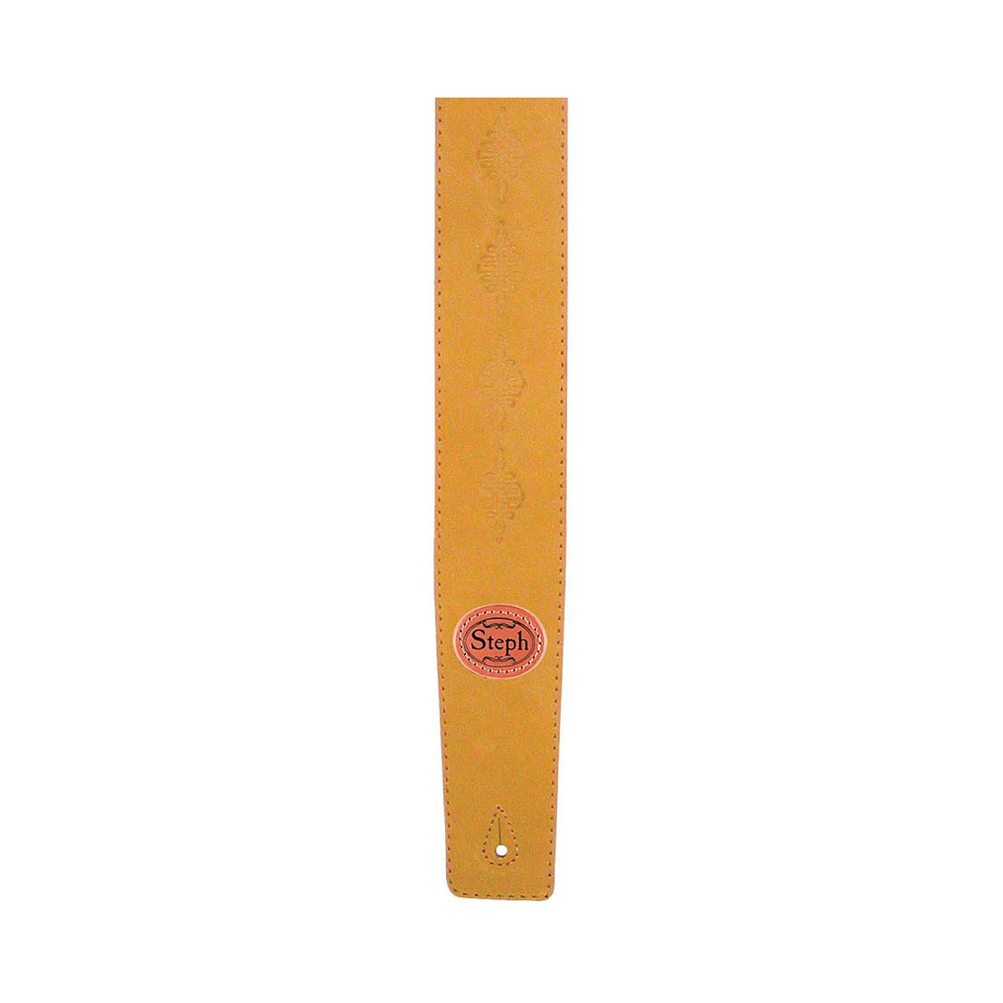 Steph BCH-112 Tan Nubuck Leather Top Guitar Strap
