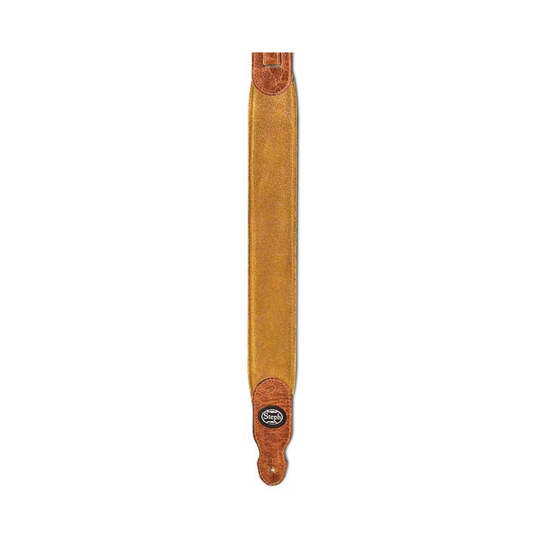 Tracolla per chitarra Steph GT-1230 in pelle scamosciata color miele