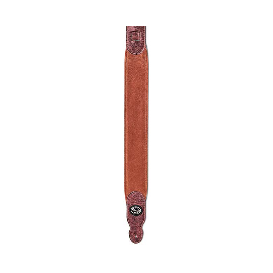 Steph GT-1230 Rust Suede Pad, 6mm Foamcore, Suede Back Guitar Strap