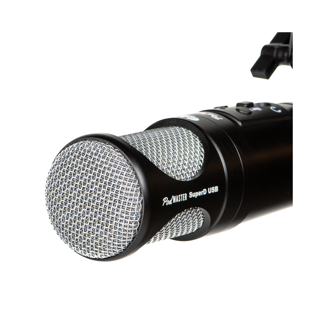 CAD PodMASTER SuperD USB - Professional Large Diapragm 35mm VOG Dynamic USB Broadcast/Podcasting Capsule W/Broadcast Boom Mic Stand