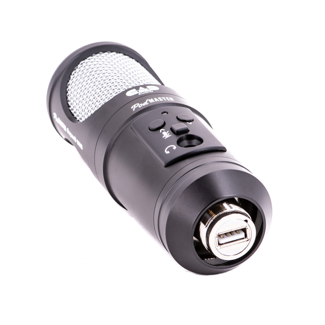 CAD PodMASTER SuperD USB - Professional Large Diapragm 35mm VOG Dynamic USB Broadcast/Podcasting Capsule W/Broadcast Boom Mic Stand