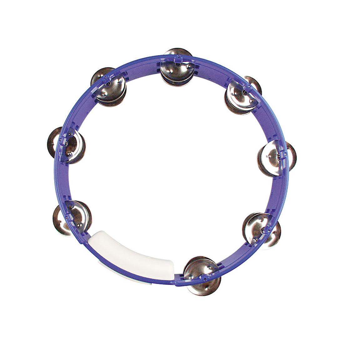 Rhythm Tech TC4040-U True Colours 10-Inch Blue Nickel Jingles Tambourine