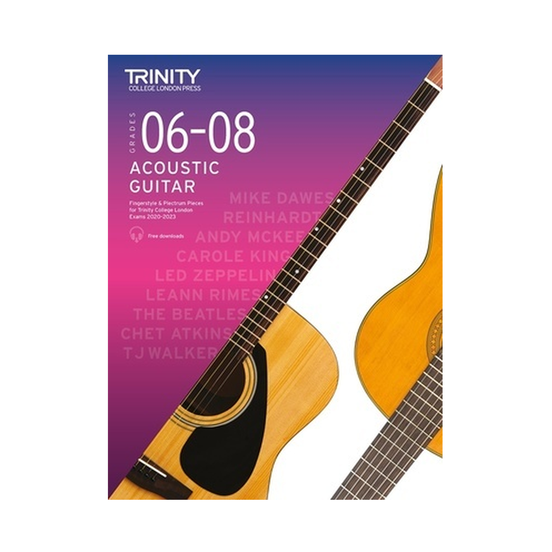 Acoustic Guitar Exam Pieces Grade 6-8 from 2020