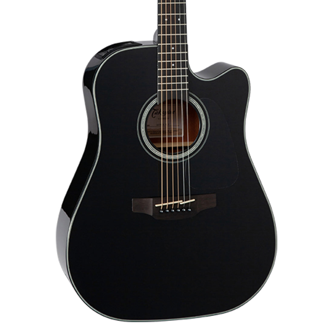 Takamine G30 Series Dreadnought Acoustic Electric Guitar with Cutaway in Black Gloss Finish