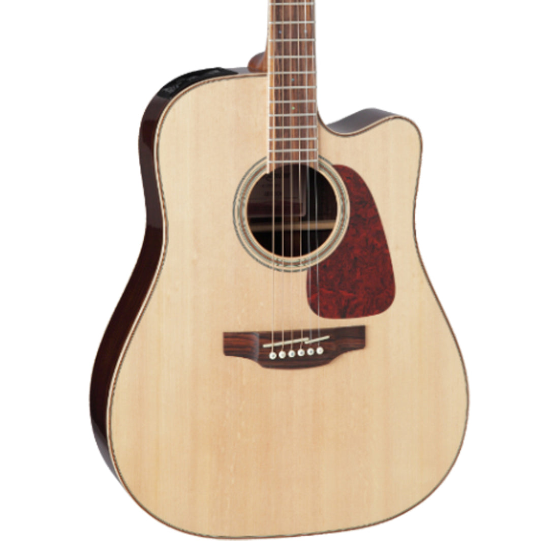 Takamine G90 Series Dreadnought Acoustic Electric Guitar with Cutaway in Natural with 3 Piece Back Gloss Finish