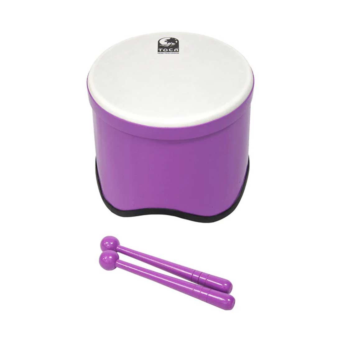 Tamburo Tom Tom Toca Freestyle 2 Series da 10 pollici in Woodstock Purple con mallet abbinati