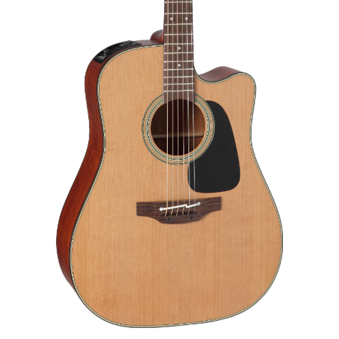 Takamine Pro Series 1 Dreadnought Acoustic Electric Guitar with Cutaway Natural Gloss Top with Satin Back and Sides