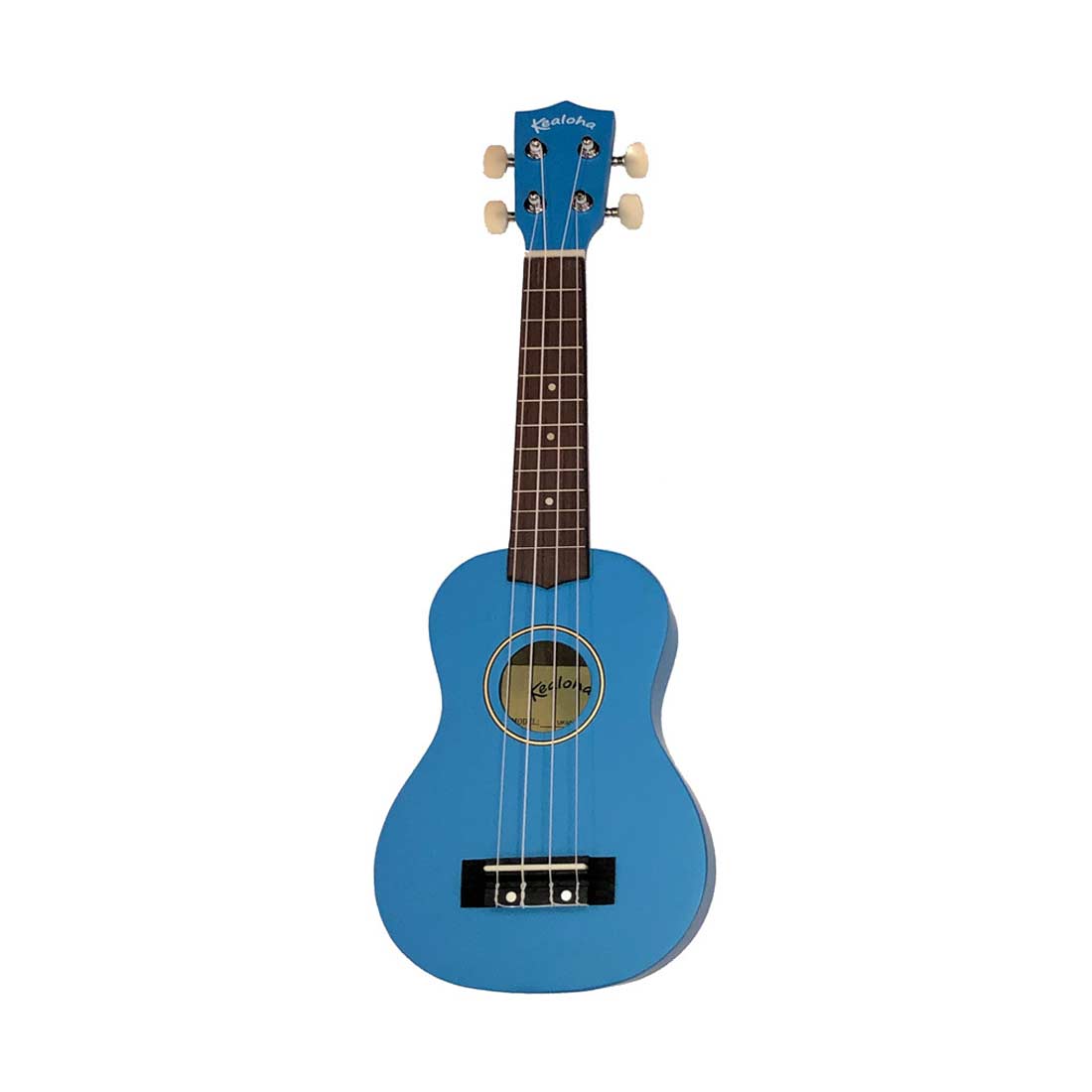Kealoha Wooden Coloured Series Soprano Ukulele with Bag in Blue Finish