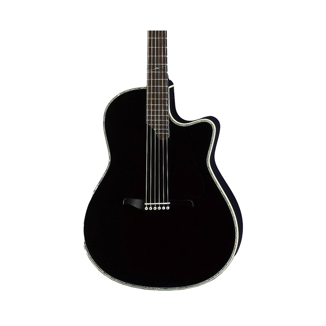 K.Yairi YD-88BK-E Thin Body Acoustic Electric Guitar, Solid Spruce Top, Maple Laminate Back and Sides, Ebony Fingerboard, BK - Black