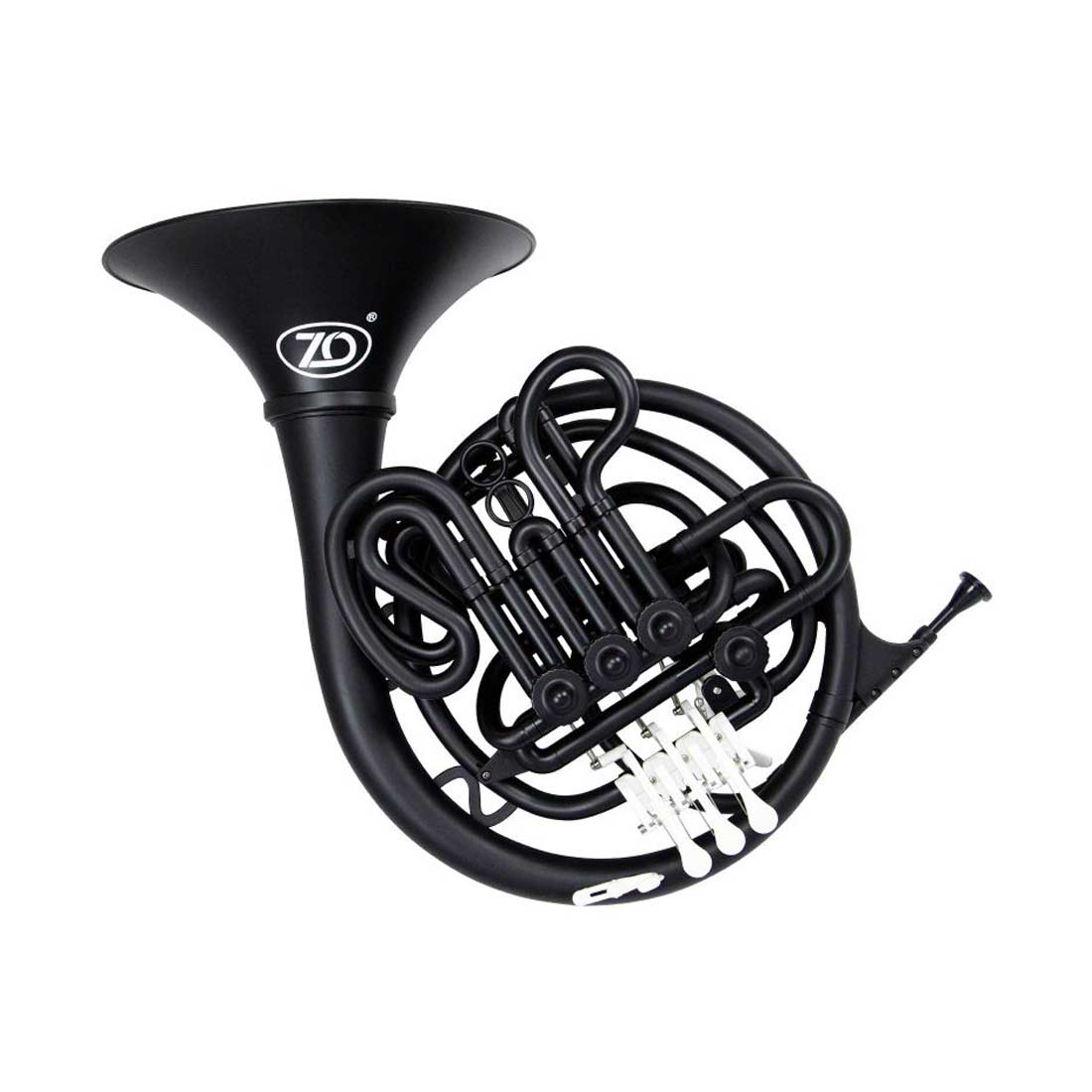 Zo ZOHORNB Plastic Double French Horn in F/Bb in Empire Black Matt Finish with Mouthpiece and Bag