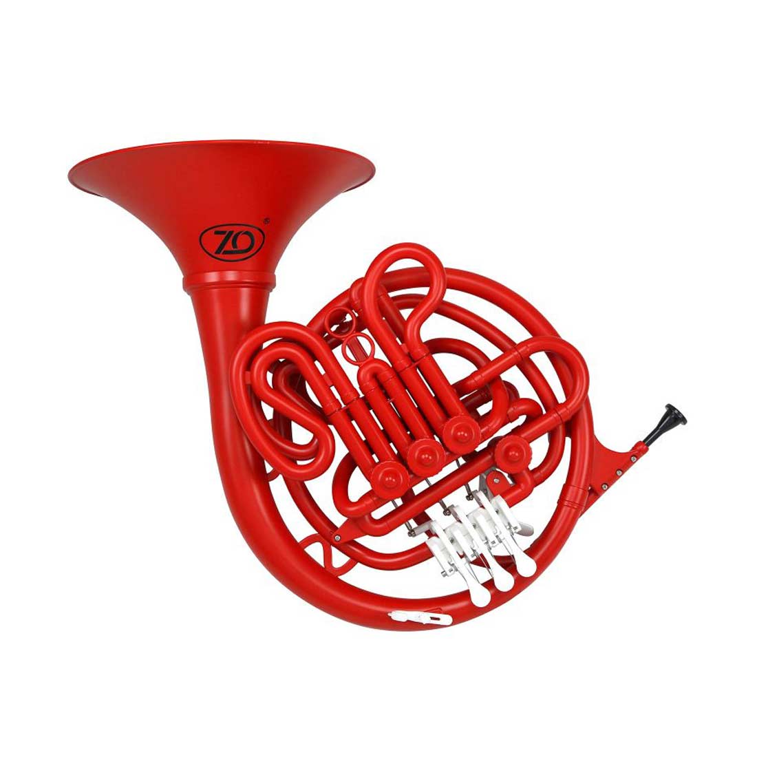Zo ZOHORNR Plastic Double French Horn in F/Bb in Racing Red Finish with Mouthpiece and Bag
