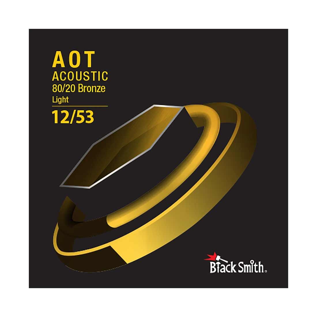 Black Smith BR-1253-3P Light 80/20 Bronze Acoustic Guitar Strings - 3 Pack