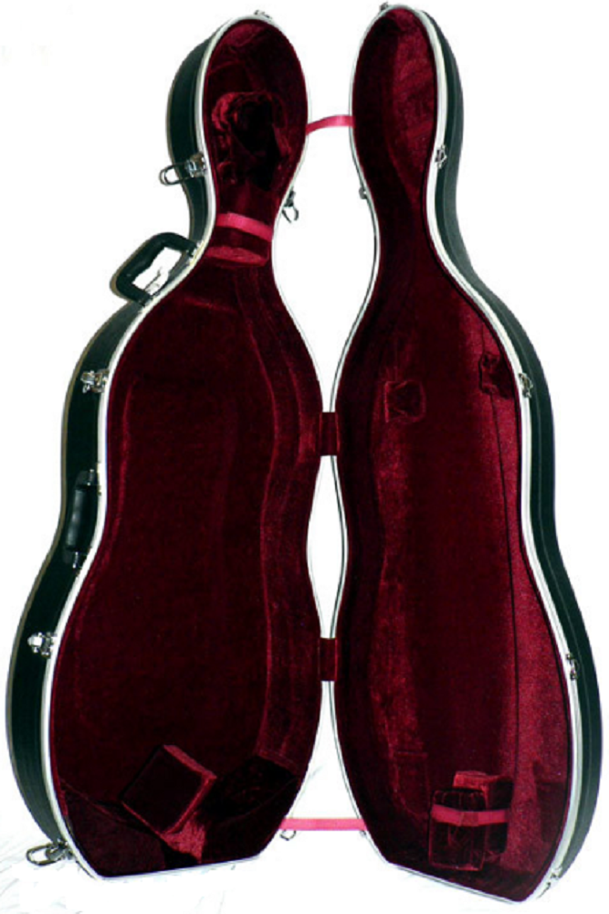 MBT ABSVNC44 Black Full Size Cello Case with Wheels