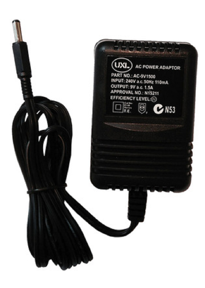 UXL 9V AC 1500MA Power Adaptor with 2.5 mm ID Tip