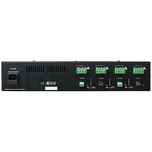 inDESIGN BA4120-1 4 Channel @ 120watt 100v Line Power Amplifier