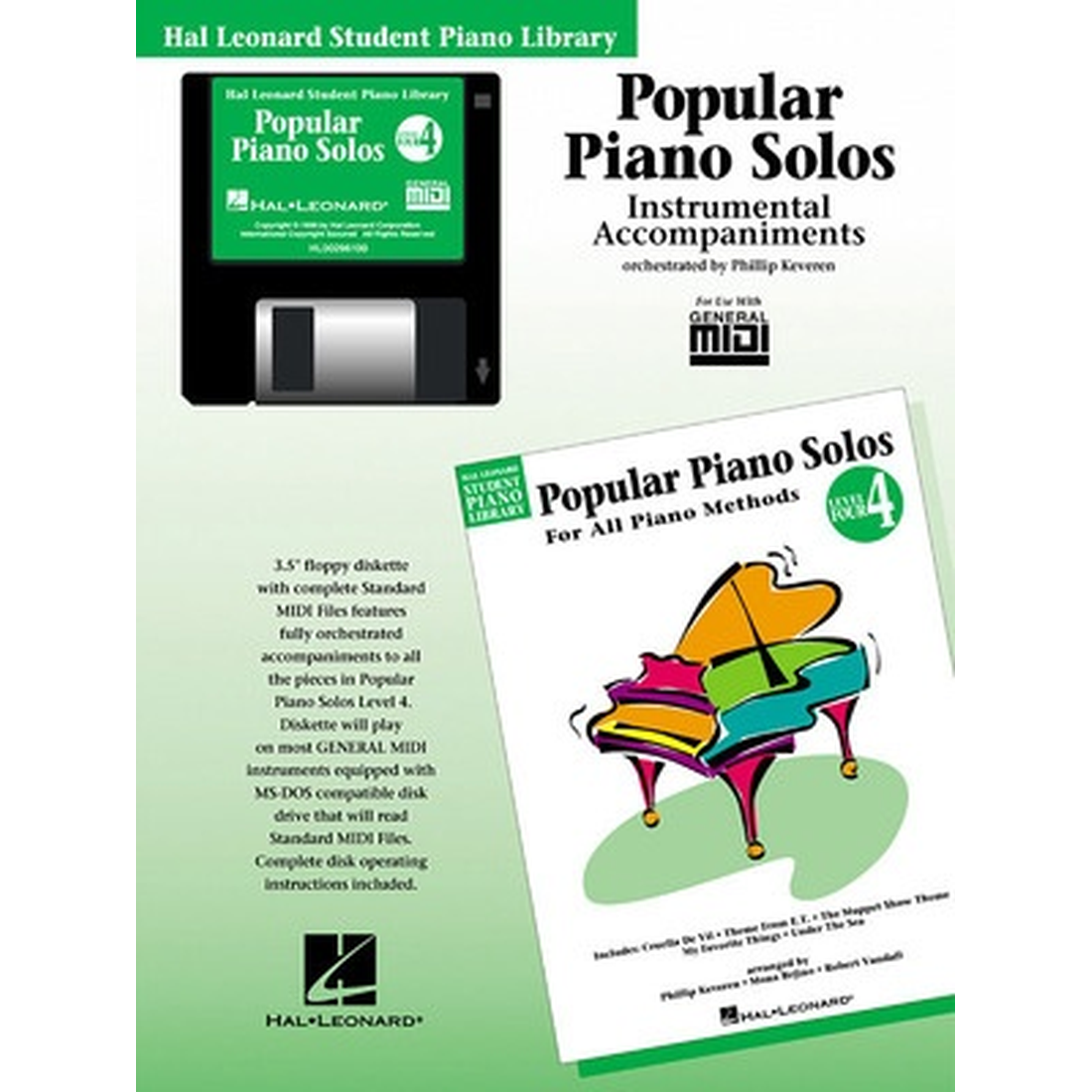 Popular Piano Solos - Level 4 - General MIDI Disk