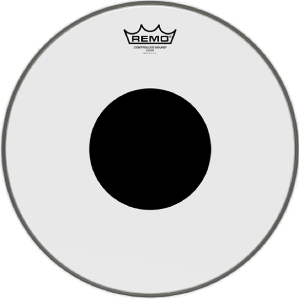 Remo Control Sound Clear 14in Black Dot