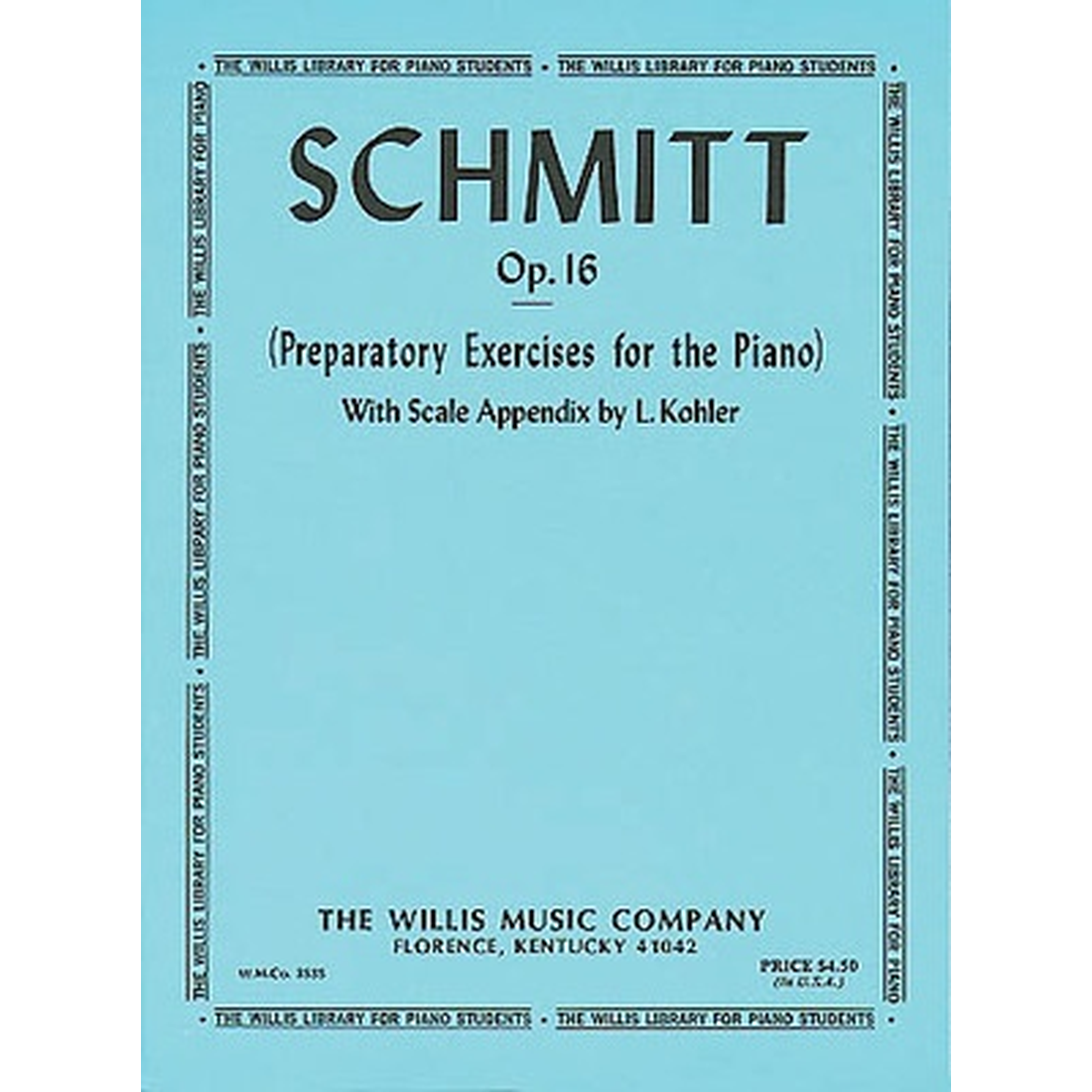 Schmitt - Esercizi preparatori per pianoforte OP 16
