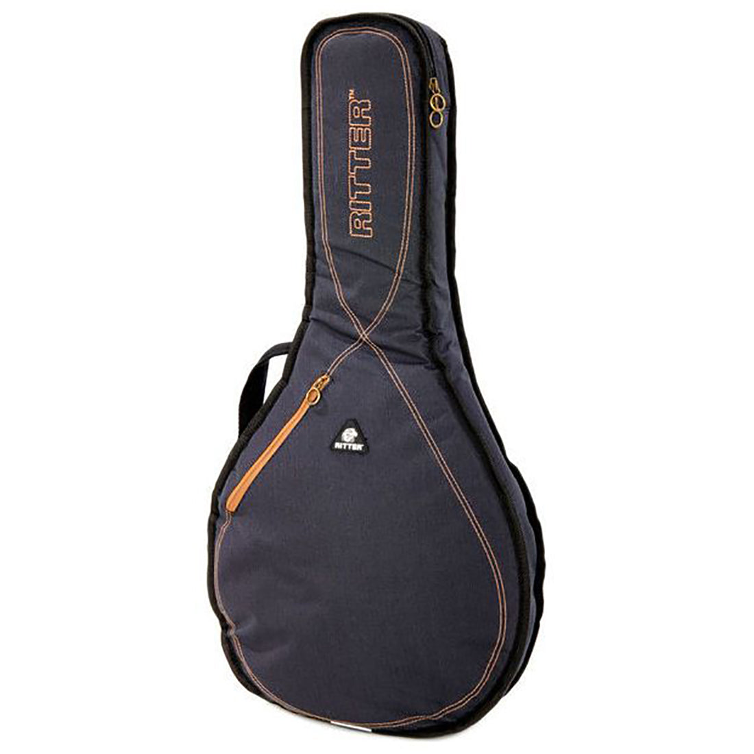 Ritter RGS3-MO/MGB Misty Grey - Leather Brown Round Mandola Bag