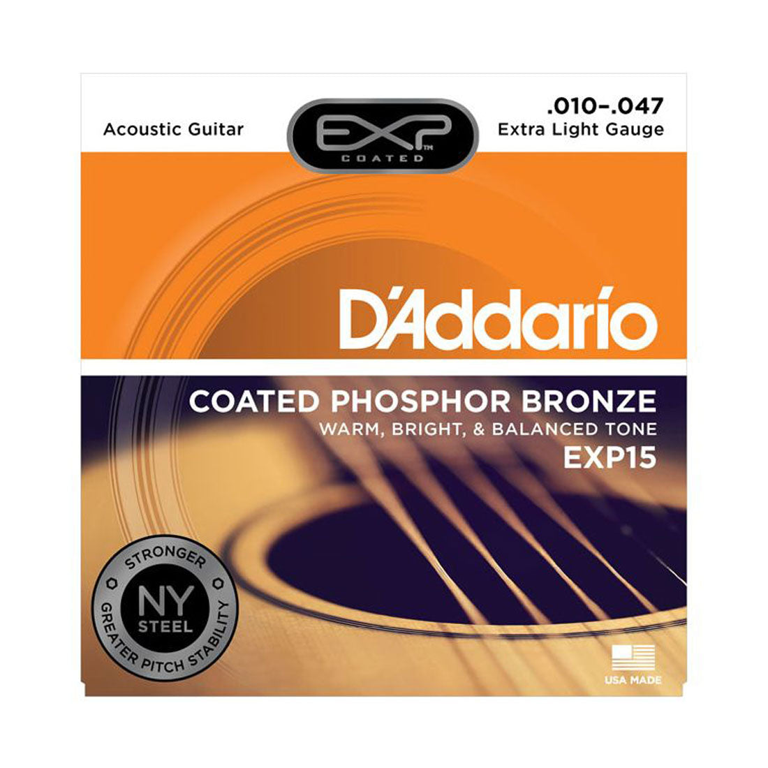 DAddario Exp15s Coated Phosphor Brozen X/l Acoustic Strings