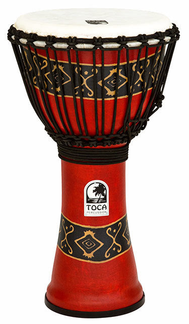Toca 10 Inch Freestyle 2 Series Djembe in Bali Red