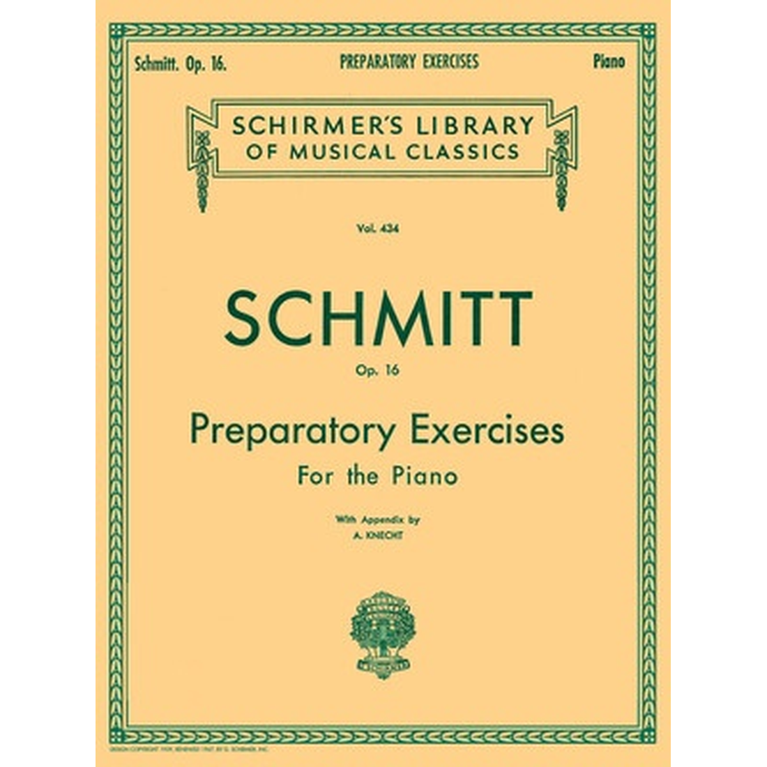 Schmitt - Preparatory Exercises, Op. 16