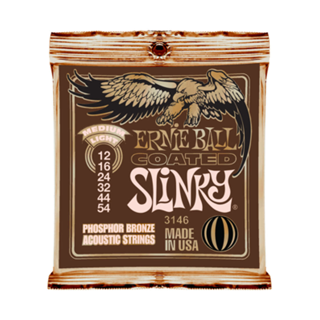 Ernie Ball Coated Slinky M/L 12-54 Acoustic Strings