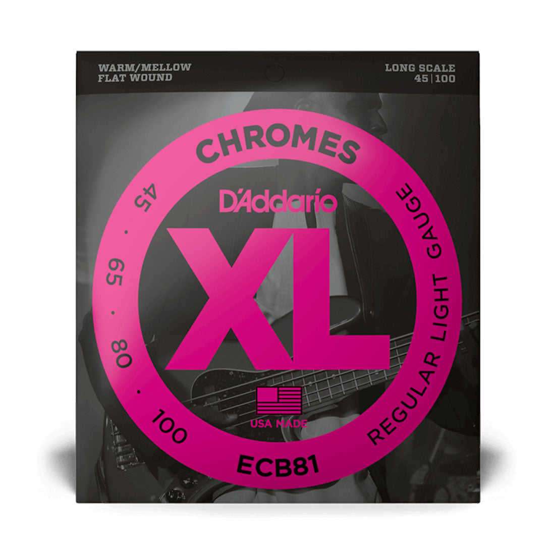 Str Bass Dad Ecb81 Chromes 045-100