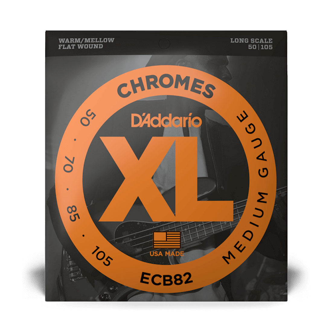 Str Bass Dad Ecb82 Chromes 050-105